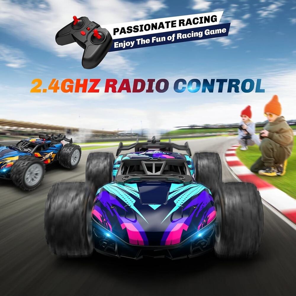 TERRIFI Remote Control Car, 2.4GHz Spray Hobby Rc Racing Car with Rechargeable B - Picture 3 of 7